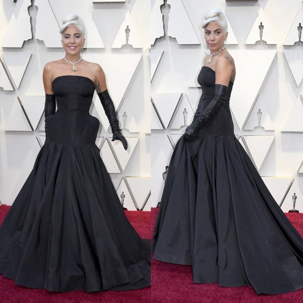 2019 black evening dresses strapless satin sleeveless sweep train mermaid prom dress custom made special occasion gowns, Black;red
2019 black evening dresses strapless satin sleeveless sweep train mermaid prom dress custom made special occasion gowns, Black;red