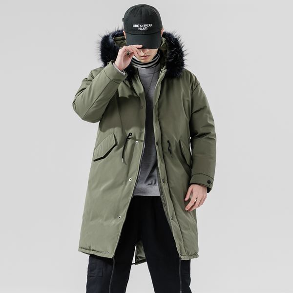 thick down & parka coat with fur hooded oversize 2019 brand keep warm winter men's padded jacket, Black
thick down & parka coat with fur hooded oversize 2019 brand keep warm winter men's padded jacket, Black