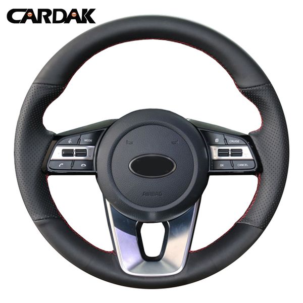 cardak hand-stitched black artificial leather car steering wheel cover for kia forte s 2019 kia optima 2018 2019
cardak hand-stitched black artificial leather car steering wheel cover for kia forte s 2019 kia optima 2018 2019