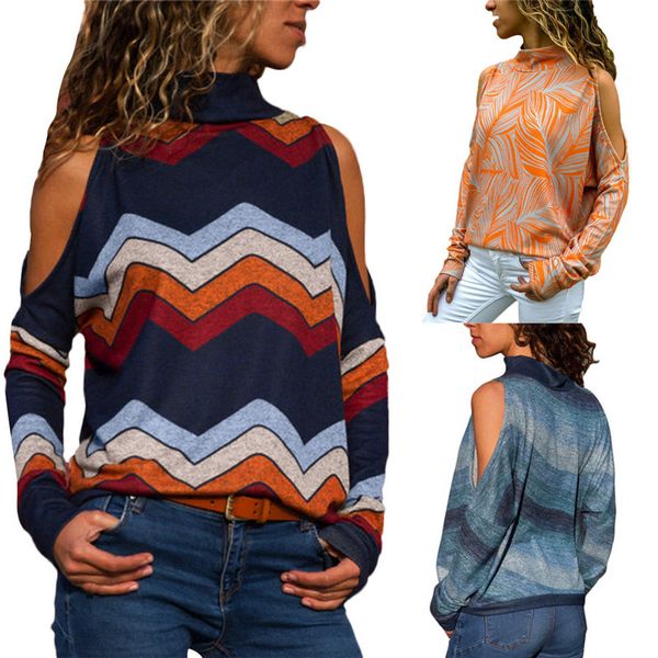 winter women e-shirts stripe women fashion cold shoulder blusas geometric girl clothing floral print jumper ladies top, White
winter women e-shirts stripe women fashion cold shoulder blusas geometric girl clothing floral print jumper ladies top, White
