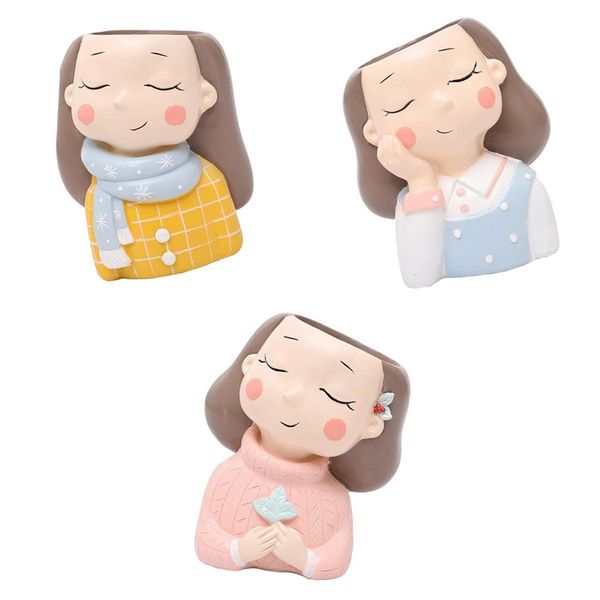 3 pieces resin girl statues succulent cactus planter pot, decorative garden flower holder bowl for home office
3 pieces resin girl statues succulent cactus planter pot, decorative garden flower holder bowl for home office