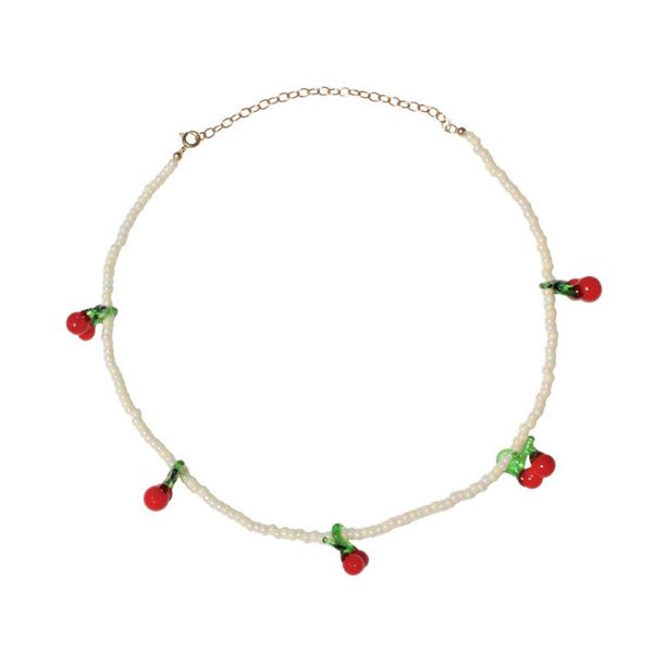fashion cute cherry fruit necklace handmade freshwater pearl beaded choker summer trend clothing accessories gift for girl, Golden;silver
fashion cute cherry fruit necklace handmade freshwater pearl beaded choker summer trend clothing accessories gift for girl, Golden;silver