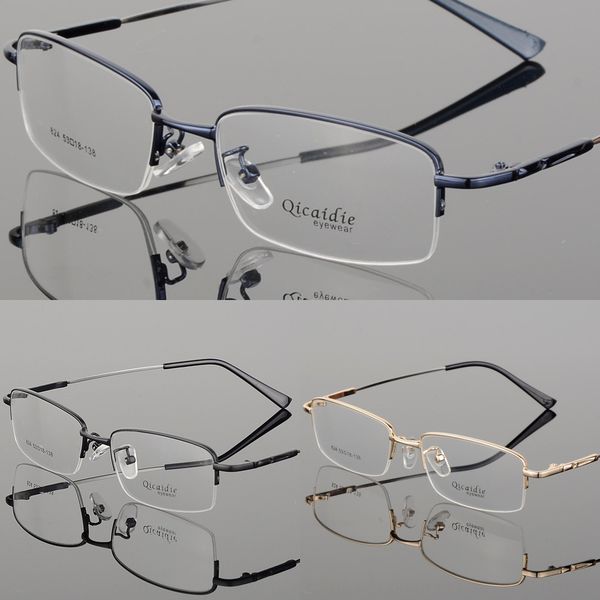 men's simple memory ultra light myopia glasses half frame myopia glasses frame, Silver
men's simple memory ultra light myopia glasses half frame myopia glasses frame, Silver