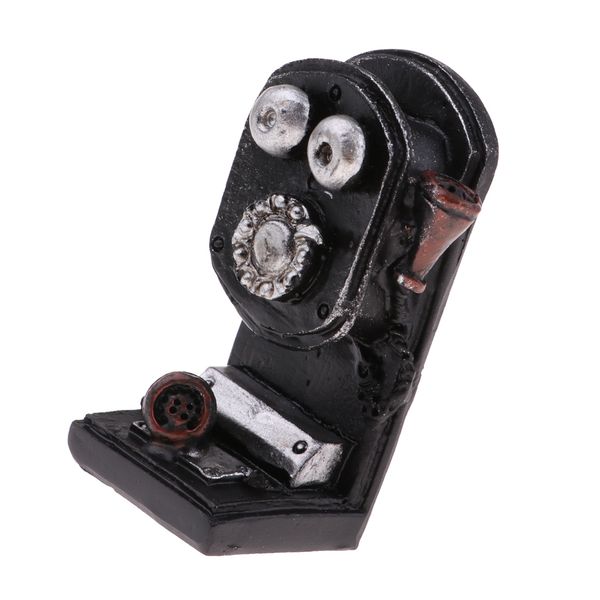 1:12 scale dollhouse miniature rotary telephone model, dolls house life scene ornament
1:12 scale dollhouse miniature rotary telephone model, dolls house life scene ornament