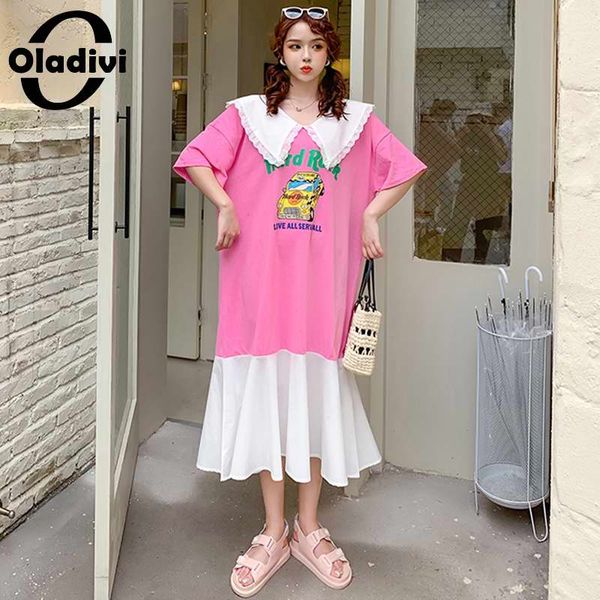 oladivi plus size women long cotton shirt dress fashion ladies casual loose summer patchwork tunic dresses vestidio 6xl 5xl 4xl, Black;gray
oladivi plus size women long cotton shirt dress fashion ladies casual loose summer patchwork tunic dresses vestidio 6xl 5xl 4xl, Black;gray