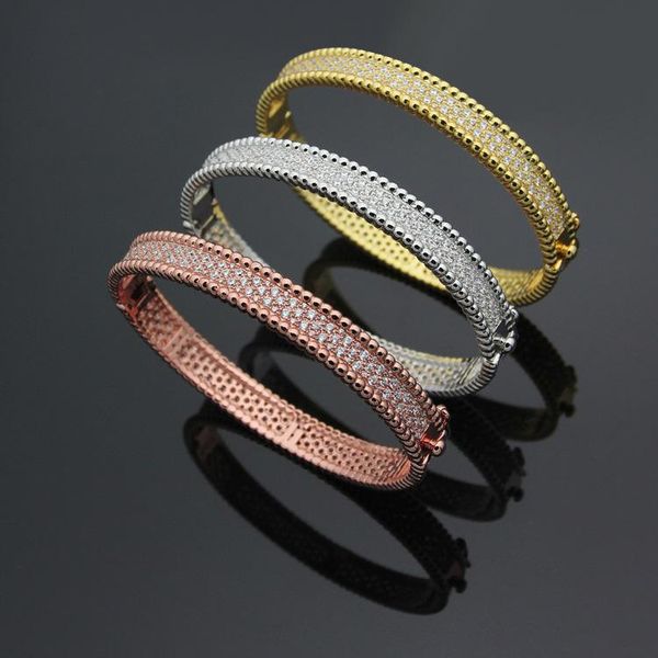 2020 designer vc * double steel ball full diamond bracelet 18 karat gold women's bracelet, Black
2020 designer vc * double steel ball full diamond bracelet 18 karat gold women's bracelet, Black