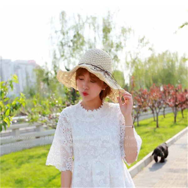 south korea hand-woven straw hat big-brimmed beach hat folding bow sea sun ws-2514
south korea hand-woven straw hat big-brimmed beach hat folding bow sea sun ws-2514