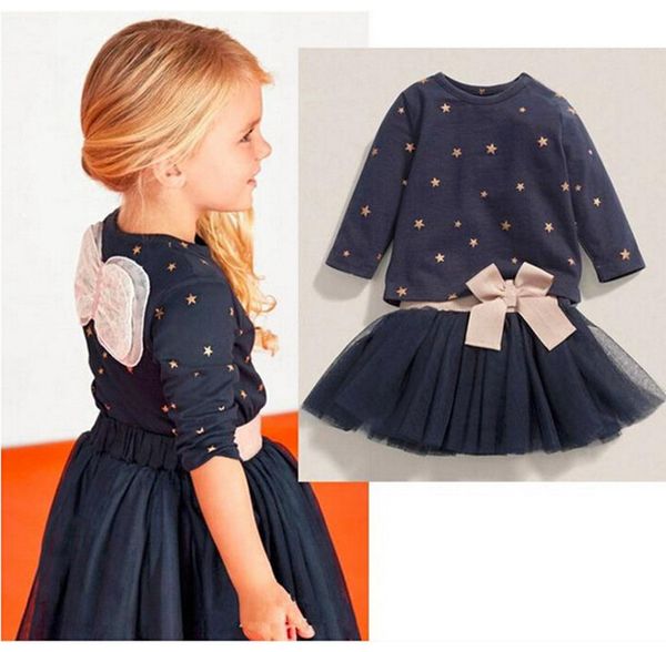 children set kids suit outfits gilrs sping/autunm girls clothes star long sleeve t shirts+ girl tutu skirts sweet, White
children set kids suit outfits gilrs sping/autunm girls clothes star long sleeve t shirts+ girl tutu skirts sweet, White