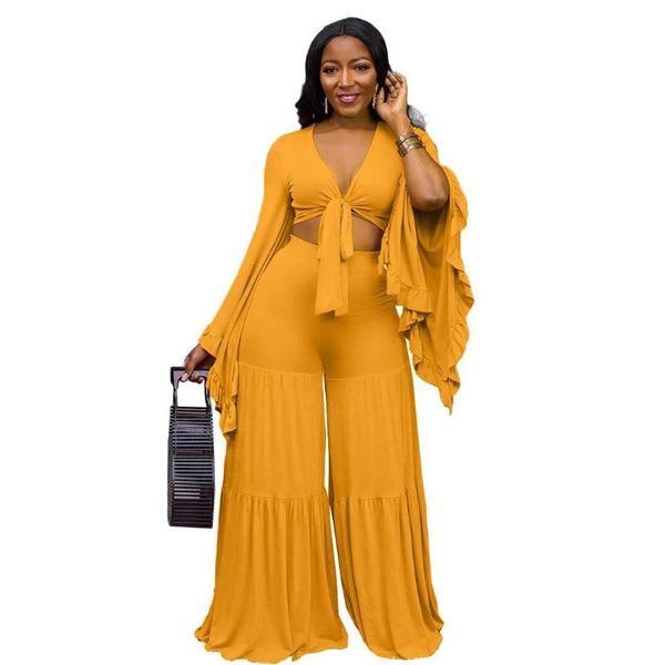 winter beach two piece set v-neck women flare sleeve crop wide leg pants suit casual tracksuit outfit, White
winter beach two piece set v-neck women flare sleeve crop wide leg pants suit casual tracksuit outfit, White