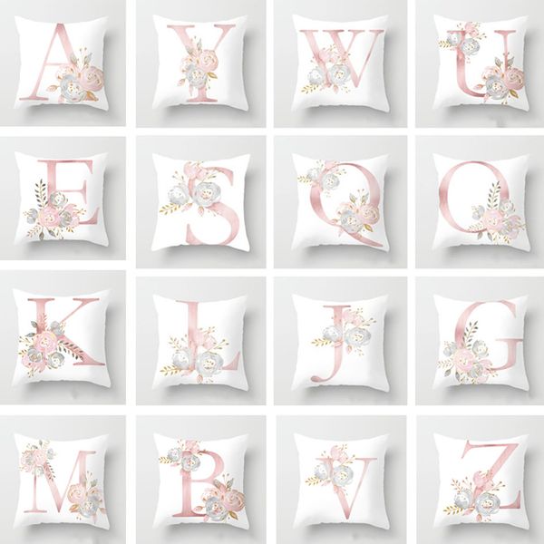 

throw pillows pillow case alphabet cushion cover christmas for couch sofa decorative pillowcase thanksgiving home decoration