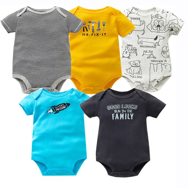 5pcs/lot baby bodysuit o-neck short sleeve cotton baby clothing baby jumpsuit infant newborn bebe boy girl clothes, White
5pcs/lot baby bodysuit o-neck short sleeve cotton baby clothing baby jumpsuit infant newborn bebe boy girl clothes, White
