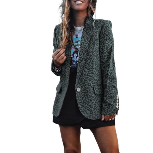 trendy splicing women blazer slim lapel long sleeve pocket outwear women personality breathable leopard printing button coat, White;black
trendy splicing women blazer slim lapel long sleeve pocket outwear women personality breathable leopard printing button coat, White;black