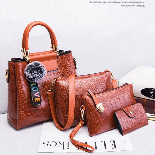 fashion crocodile women's shoulder bags simple plush ball plaid purses and handbags design composite crossbody bag
fashion crocodile women's shoulder bags simple plush ball plaid purses and handbags design composite crossbody bag