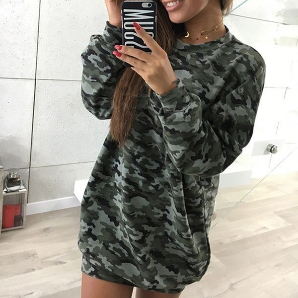 autumn winter dress camouflage hoodies dresses tracksuit for women pullovers o neck sweatshirts warm feminino vestidos, Black;gray
autumn winter dress camouflage hoodies dresses tracksuit for women pullovers o neck sweatshirts warm feminino vestidos, Black;gray