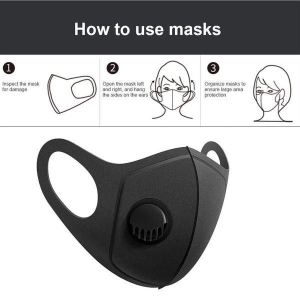 мода губка мужчины женщины лица рот респиратор черный дышащий valve mask filter 3d cover mouth
мода губка мужчины женщины лица рот респиратор черный дышащий valve mask filter 3d cover mouth