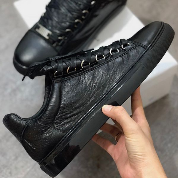 mens arena sneaker designer arena wrinkled low cut sneaker men women trainers brand flats 100% genuine leather party shoes, Black
mens arena sneaker designer arena wrinkled low cut sneaker men women trainers brand flats 100% genuine leather party shoes, Black