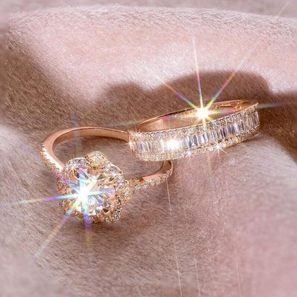 choucong new arrival sparkling luxury jewelry 925 silver&rose gold fill round cut white z cz diamond eternity flower women bridal ring, Slivery;golden
choucong new arrival sparkling luxury jewelry 925 silver&rose gold fill round cut white z cz diamond eternity flower women bridal ring, Slivery;golden