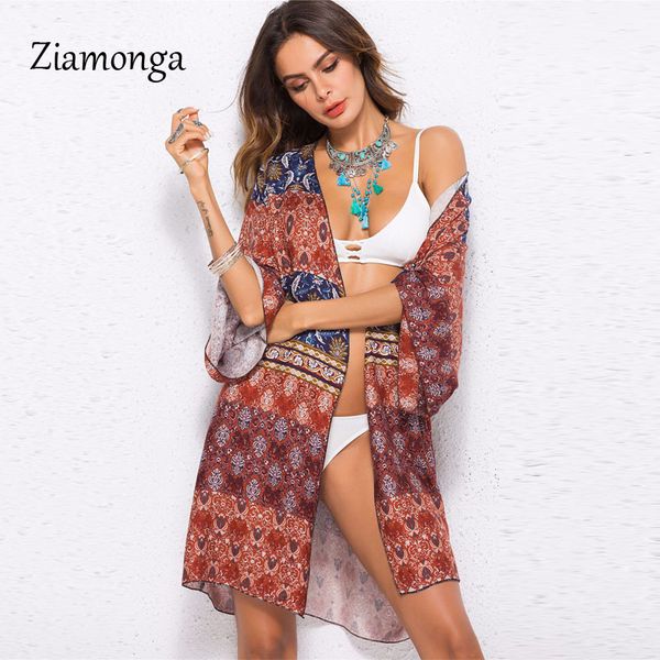 ziamonga women print cardigan blouse beach cover up pareo robe de plage swimwear cloak long cardigan summer beach dresses, White
ziamonga women print cardigan blouse beach cover up pareo robe de plage swimwear cloak long cardigan summer beach dresses, White