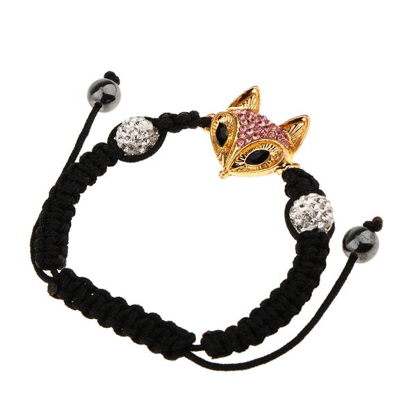 handmade crystal ball beads braided black rope bracelet lowrie charm adjustable, Golden;silver
handmade crystal ball beads braided black rope bracelet lowrie charm adjustable, Golden;silver
