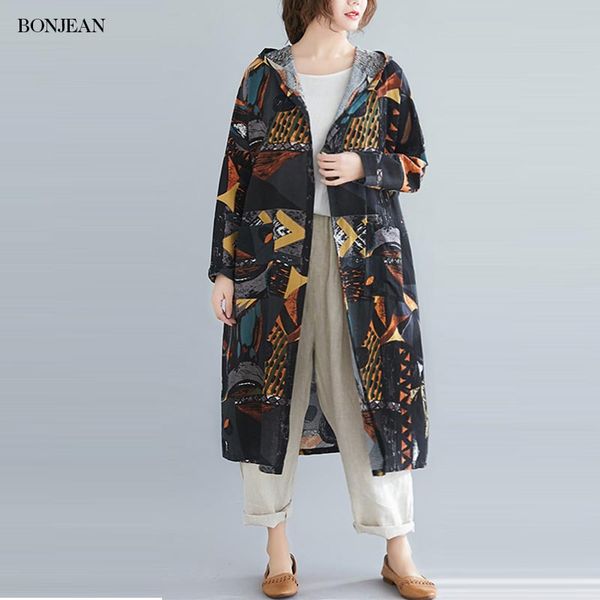 plus size women coat loose streetwear outerwear vintage print cotton linen casual hooded spring long sleeve jackets clothes 2020, Black
plus size women coat loose streetwear outerwear vintage print cotton linen casual hooded spring long sleeve jackets clothes 2020, Black