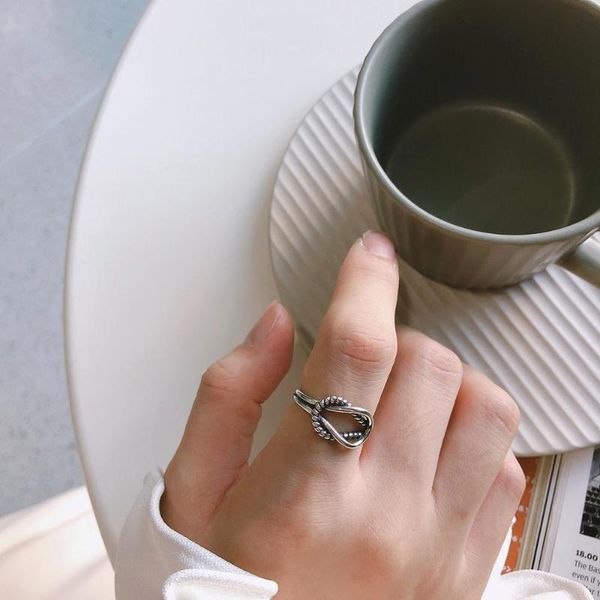 retro authentic s925 sterling silver fine jewelry 2-rows twist roped love knot ring adjust tlj694, Golden;silver
retro authentic s925 sterling silver fine jewelry 2-rows twist roped love knot ring adjust tlj694, Golden;silver