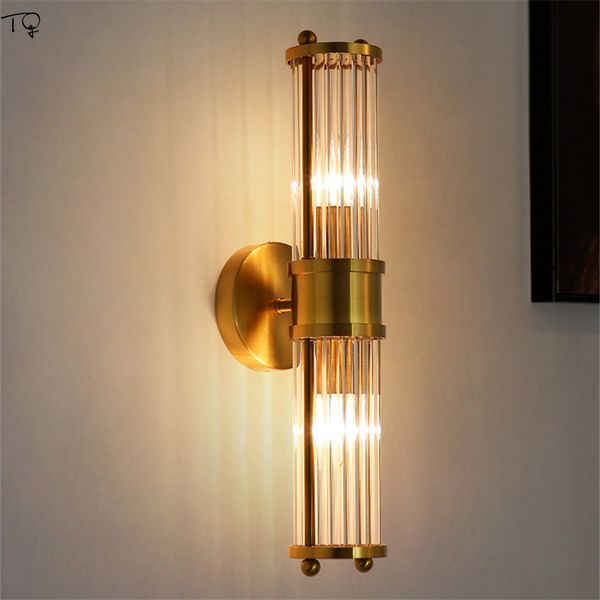 american simple lustre crystal wall lamp led makeup mirror front light bathroom kitchen living room bedside bedroom aisle
american simple lustre crystal wall lamp led makeup mirror front light bathroom kitchen living room bedside bedroom aisle