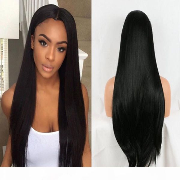 natural looking long black hair silky straight synthetic lace front wigs with baby hair heat resistant fiber hair wigs for black women
natural looking long black hair silky straight synthetic lace front wigs with baby hair heat resistant fiber hair wigs for black women