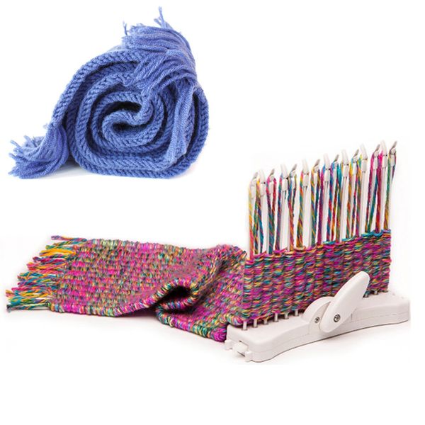 scarf knitting machine knitting loom knit hobby tool kits with wool yarn child educational toys craft needlework, Black
scarf knitting machine knitting loom knit hobby tool kits with wool yarn child educational toys craft needlework, Black