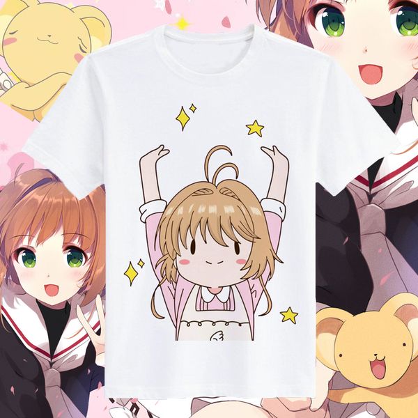 2020 anime cardcaptor sakura sakura kinomoto cotton t-shirts women t shirt o neck short sleeve student summer clothes tees, White
2020 anime cardcaptor sakura sakura kinomoto cotton t-shirts women t shirt o neck short sleeve student summer clothes tees, White