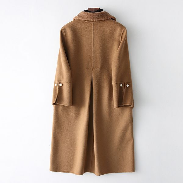 jacket winter women 80% wool coat female lamb fur collar 2020 fashion double-side wool ladies coats pearls 38060 wyq1420 s, Black
jacket winter women 80% wool coat female lamb fur collar 2020 fashion double-side wool ladies coats pearls 38060 wyq1420 s, Black
