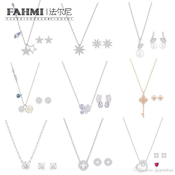 fahmi swa love heart stars butterfly rose gold flower key elegant temperament necklace earrings gift set 5351303 5391766, Silver
fahmi swa love heart stars butterfly rose gold flower key elegant temperament necklace earrings gift set 5351303 5391766, Silver