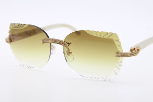 glasses carved lens 3524012 rimless white genuine natural horn sunglasses smaller stones glasses sunglass with box new, White;black
glasses carved lens 3524012 rimless white genuine natural horn sunglasses smaller stones glasses sunglass with box new, White;black