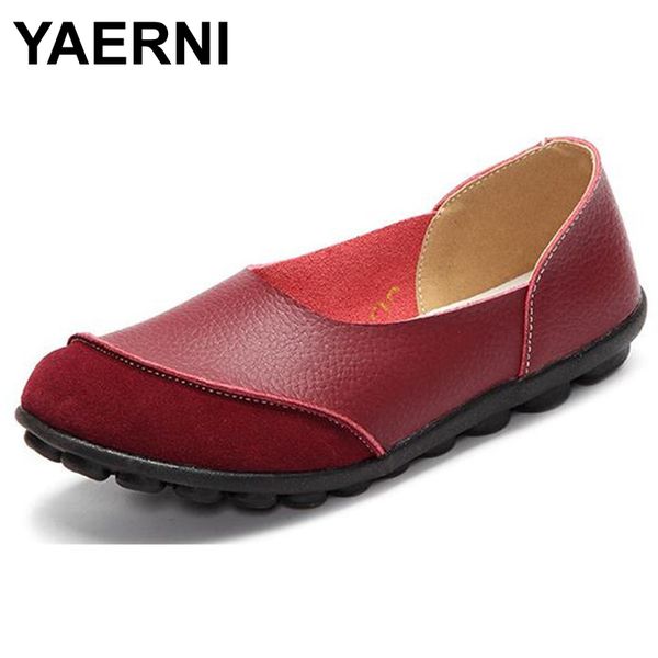 yaerni 2017 woman shoes summer spring genuine leather loafers solid slip-on round toe handmade flats w060, Black
yaerni 2017 woman shoes summer spring genuine leather loafers solid slip-on round toe handmade flats w060, Black