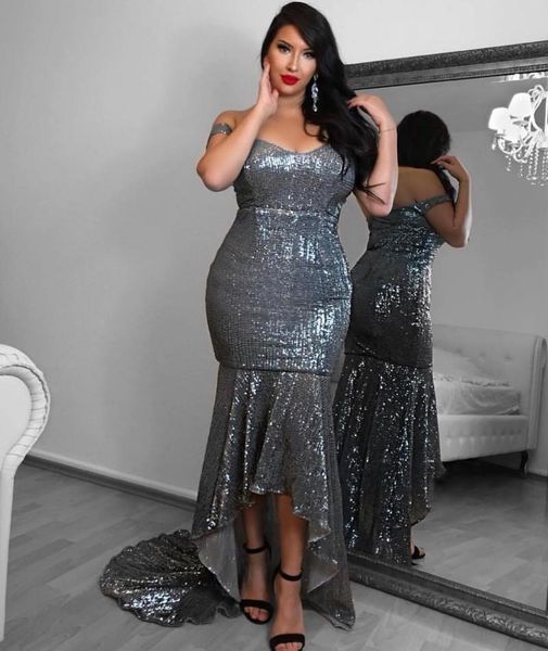 prom evening dresses mermaid robe de soiree grey sequined prom gowns short gowns, Black;red
prom evening dresses mermaid robe de soiree grey sequined prom gowns short gowns, Black;red