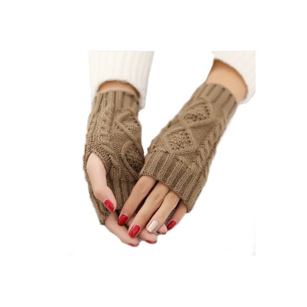 women' half finger gloves diamond rhombus warm gloves in autumn and winter thickened knitted, Blue;gray
women' half finger gloves diamond rhombus warm gloves in autumn and winter thickened knitted, Blue;gray