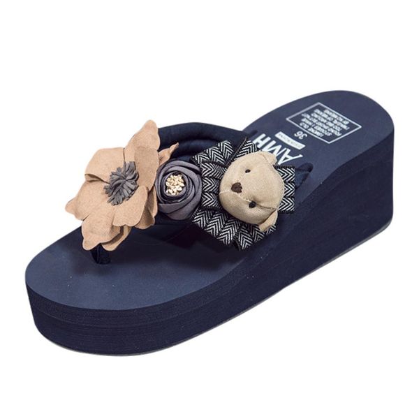 sagace 2019 women's cartoon floral wedges flip flops sandals slippers beach shoes 2019 fashion leisure slip-on slippers fe13, Black
sagace 2019 women's cartoon floral wedges flip flops sandals slippers beach shoes 2019 fashion leisure slip-on slippers fe13, Black