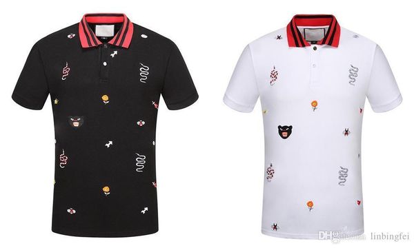 2018 brand new luxury designer novelty fashion casual men polo t shirts embroidery snake bee high street mens polos, White;black
2018 brand new luxury designer novelty fashion casual men polo t shirts embroidery snake bee high street mens polos, White;black