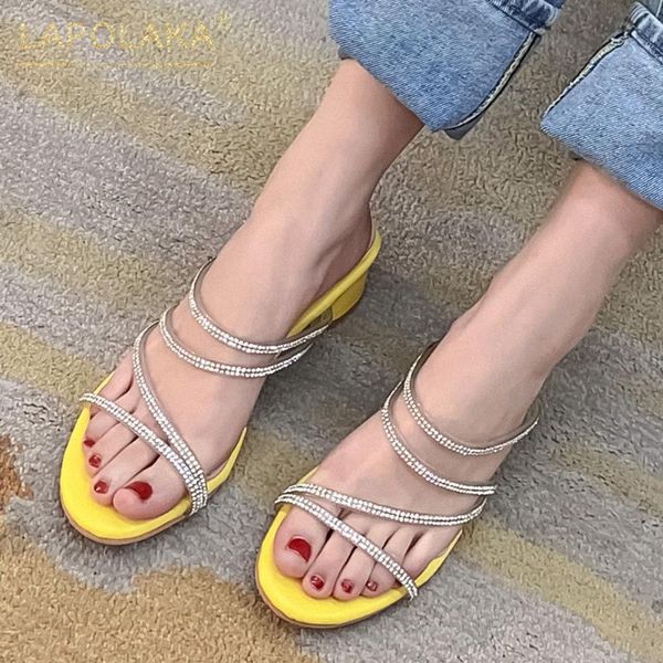 lapolaka new design 2020 square heels summer shoes woman pumps mules slip on outside crystal casual pumps women shoes, Black
lapolaka new design 2020 square heels summer shoes woman pumps mules slip on outside crystal casual pumps women shoes, Black