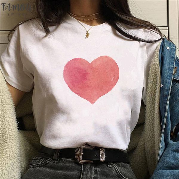 2020 new pink heart flower print women t shirt summer white casual sweet tees gift for 90s lady yong v neck
2020 new pink heart flower print women t shirt summer white casual sweet tees gift for 90s lady yong v neck