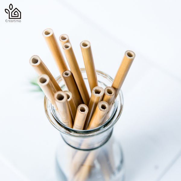 entertime wholesale 50pcs/lot natural bamboo straws reusable organic drinking straws for party birthday wedding bar tools
entertime wholesale 50pcs/lot natural bamboo straws reusable organic drinking straws for party birthday wedding bar tools