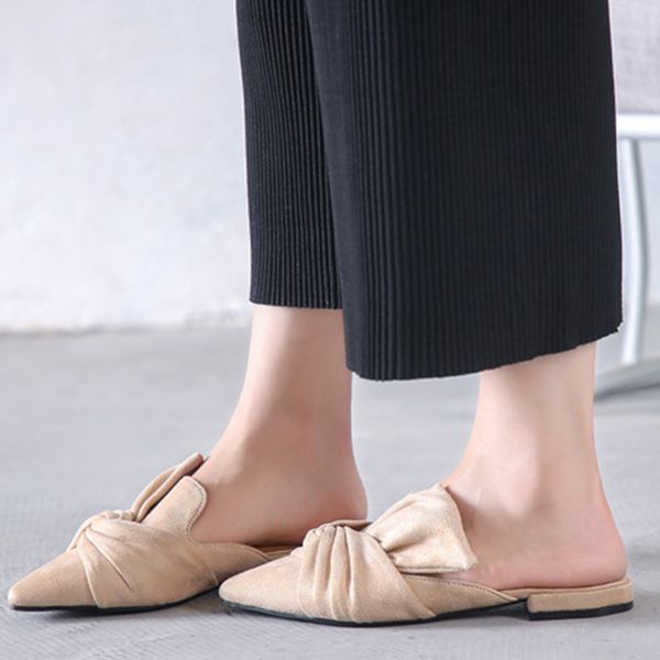 female flock bowtie shoes women slippers low heels pointed toe shoes ladies womens elegant woman house slippers beige, Black
female flock bowtie shoes women slippers low heels pointed toe shoes ladies womens elegant woman house slippers beige, Black