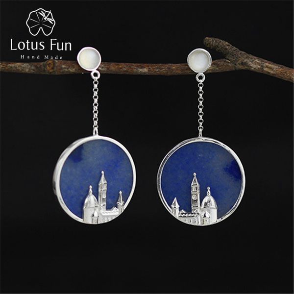 lotus fun real 925 sterling silver natural original handmade fine jewelry vintage florence cathedral dangle earrings for women, Golden;silver
lotus fun real 925 sterling silver natural original handmade fine jewelry vintage florence cathedral dangle earrings for women, Golden;silver