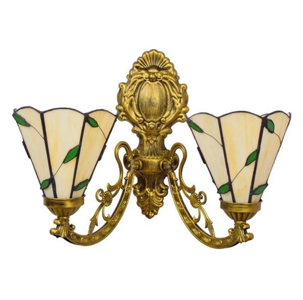 tiffany style wall lamp mediterranean double-headed stained glass wall lamp for living room bedroom bedside light
tiffany style wall lamp mediterranean double-headed stained glass wall lamp for living room bedroom bedside light