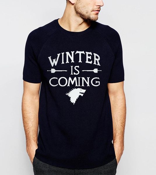 2017 summer new men t-shirt game of thrones winter is coming print 100% cotton slim fit tees camisetas hombre, White;black
2017 summer new men t-shirt game of thrones winter is coming print 100% cotton slim fit tees camisetas hombre, White;black
