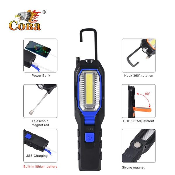 portable lanterns coba power bank led work light 4 modes 2000lm waterproof built-in battery usb rechargeable adjustable magnetic torch
portable lanterns coba power bank led work light 4 modes 2000lm waterproof built-in battery usb rechargeable adjustable magnetic torch