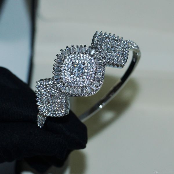 victoria wieck luxury jewelry 925 sterling silver pave white clear 5a cubic zirconia party flower bangle women wedding bridal bangle gift, Black
victoria wieck luxury jewelry 925 sterling silver pave white clear 5a cubic zirconia party flower bangle women wedding bridal bangle gift, Black