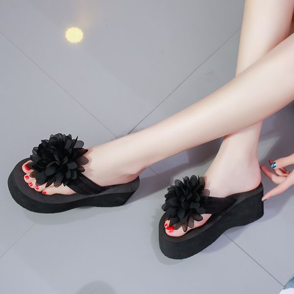 summer flower flip flops woman slippers floral beach shoes high heels women slides wedges platform slipper sandals white 62h91, Black
summer flower flip flops woman slippers floral beach shoes high heels women slides wedges platform slipper sandals white 62h91, Black