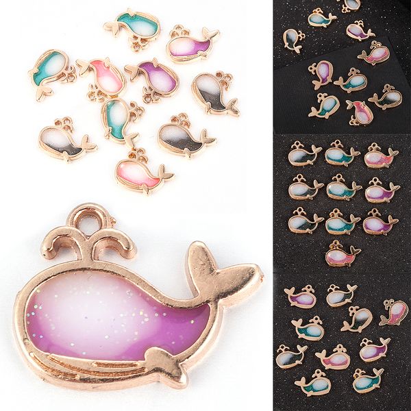 10pcs 15mm mix colors cute little whale series gradient color enamel jewelry making bracelet pendant accessories wholesale, Blue;slivery
10pcs 15mm mix colors cute little whale series gradient color enamel jewelry making bracelet pendant accessories wholesale, Blue;slivery