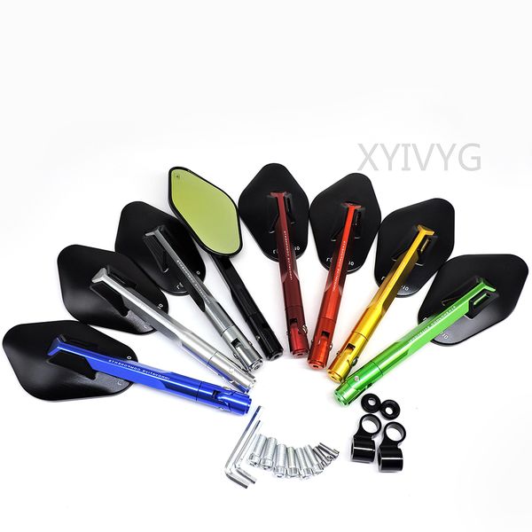 motorcycle accessories cnc rear view mirrors motor universal yellow glass blue glass colors black shell red handlebar
motorcycle accessories cnc rear view mirrors motor universal yellow glass blue glass colors black shell red handlebar