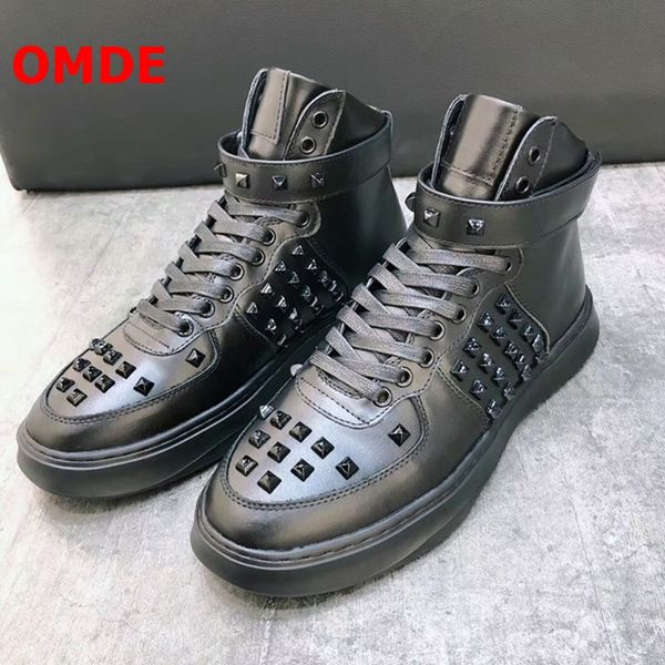 omde black sneakers men leather shoes with rivets luxury lace-up high sneakers chaussure homme winter boots casual shoes
omde black sneakers men leather shoes with rivets luxury lace-up high sneakers chaussure homme winter boots casual shoes
